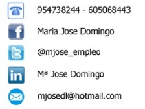 Formas de contacto con Mª José Domingo